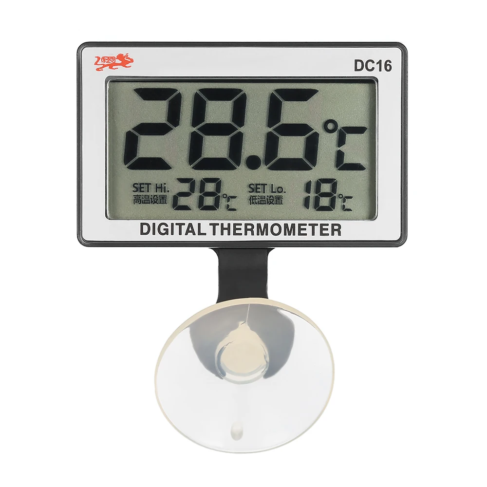 Pet Supplies In Uk - Mini Digital LCD Aquarium Alarm Thermometer