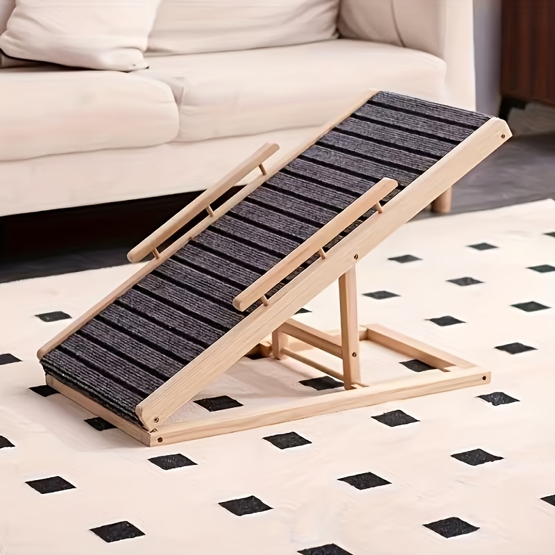 Pet Supplies For Dogs - Adjustable Wooden Pet Ramp for Medium-Sized
