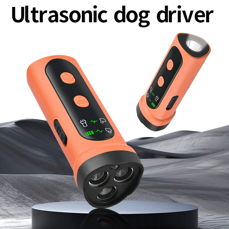 Pet Supplies For Dogs - Triple-Core Ultrasonic Dog Repeller High-Power Flashlight