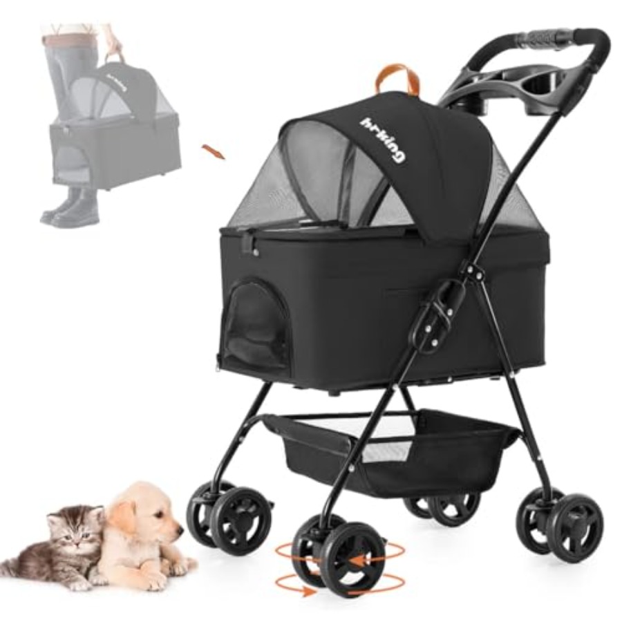 Pet Stroller Carrier - 3-in-1 Pet Stroller for Small Dogs