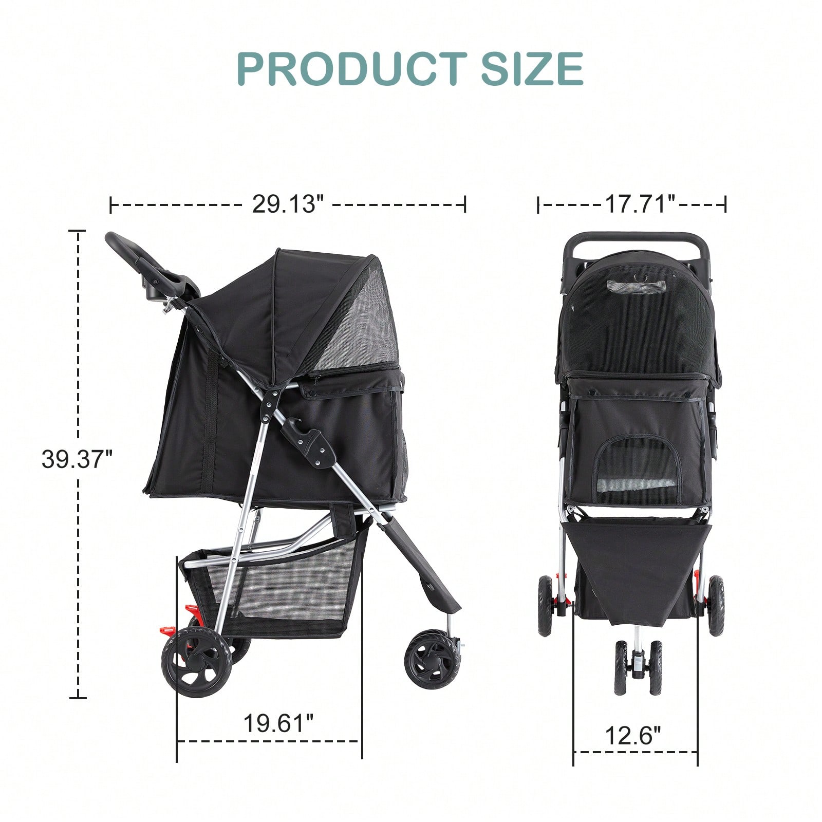 3 Wheels Pet Stroller, Cats An - Pet Stroller Carrier recensie en prijs
