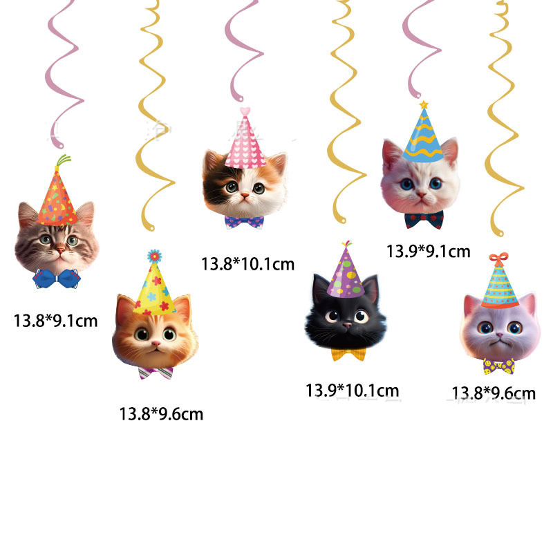 Cat Face Hanging Swirl Decorat - Pet Supplies First recensie en prijs