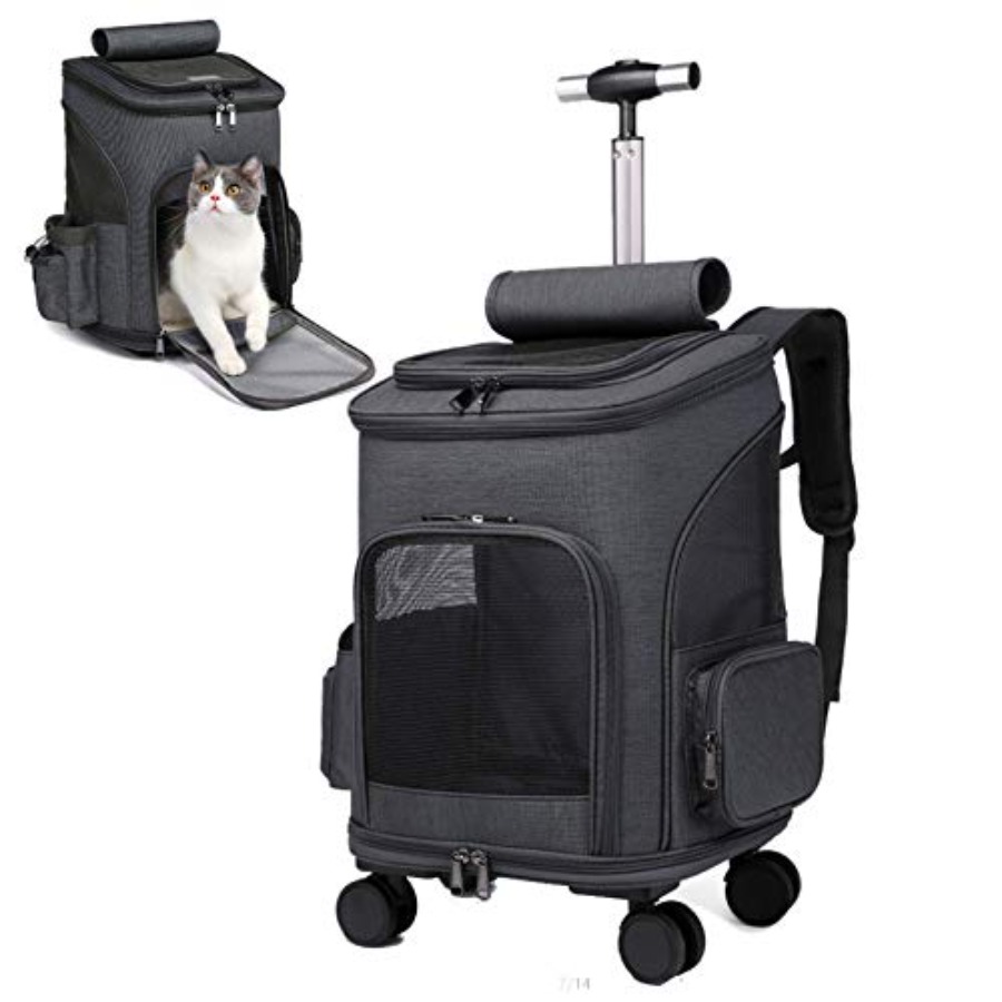 Wheeled Pet Carrier Backpack P - Pet Stroller Carrier recensie en prijs