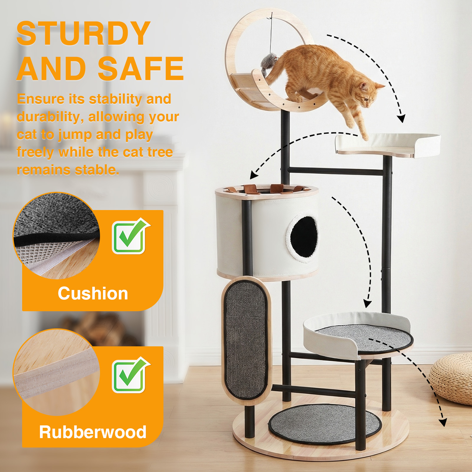 66-Inch Cat Tree with Scratchi - Pet X Supplies & Tack Grooming recensie en prijs