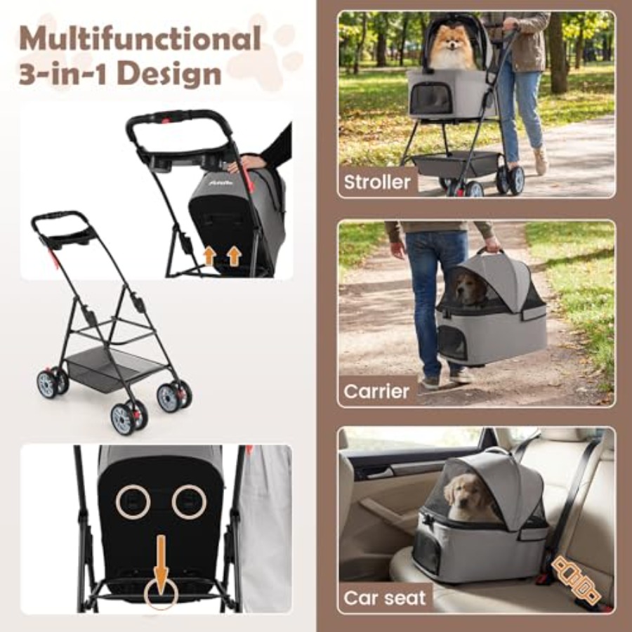 Pet stroller for outdoor use,  - Pet Stroller Carrier recensie en prijs