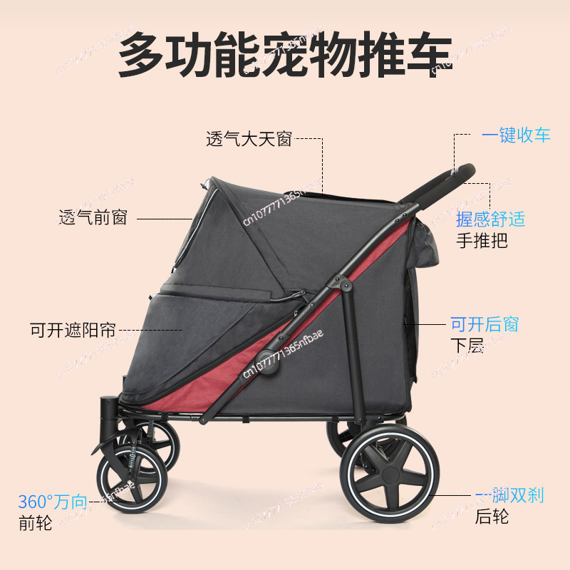 Multifunctional Pet Stroller L - Pet Stroller Carrier recensie en prijs