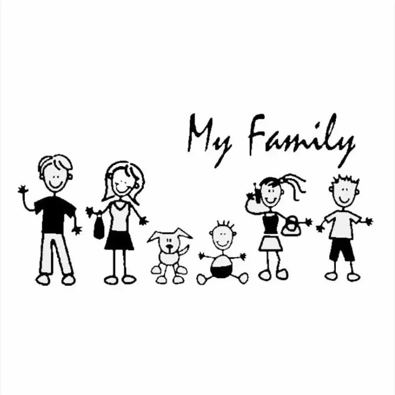 Car Sticker Family Stick Figur - Pet Supplies For Dogs recensie en prijs