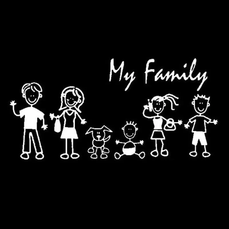 Car Sticker Family Stick Figur - Pet Supplies For Dogs recensie en prijs