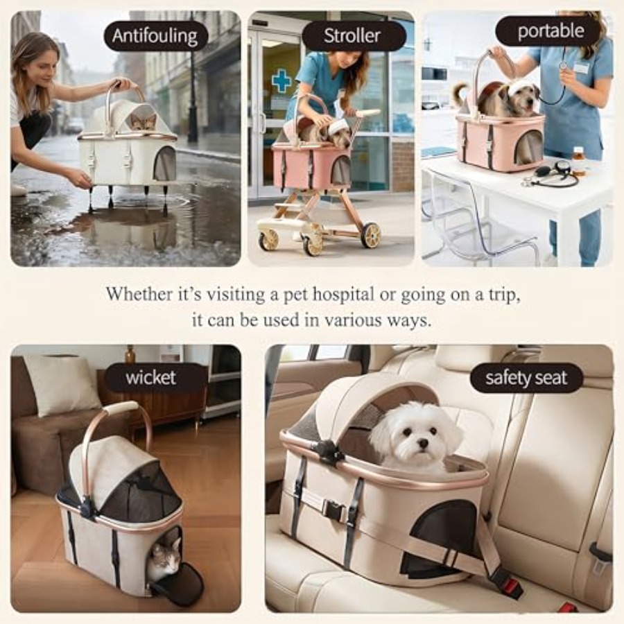 All-Terrain Pet Stroller for S - Pet Stroller Carrier recensie en prijs