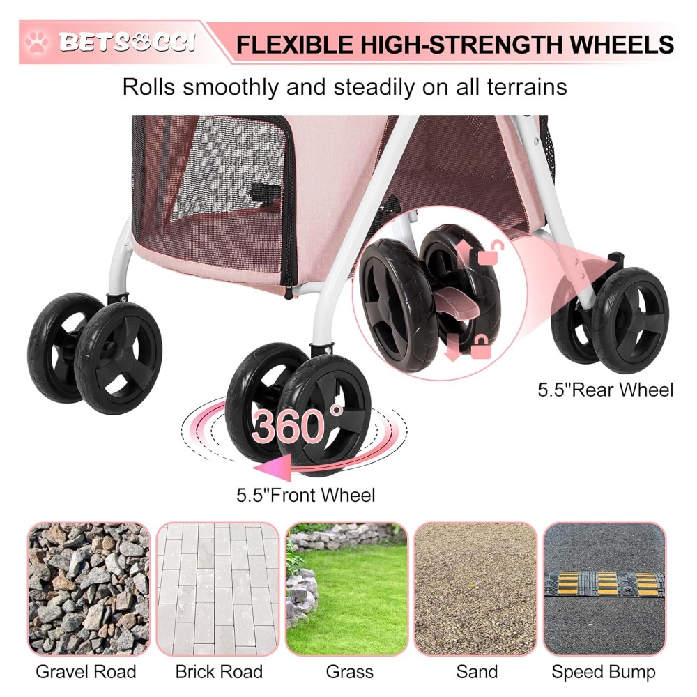 Double Dog Stroller with 2 Det - Pet Stroller Carrier recensie en prijs