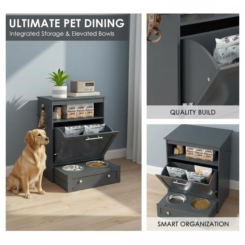 Pet Feeder Station Storage Cab - Pet Supplies For Dogs recensie en prijs