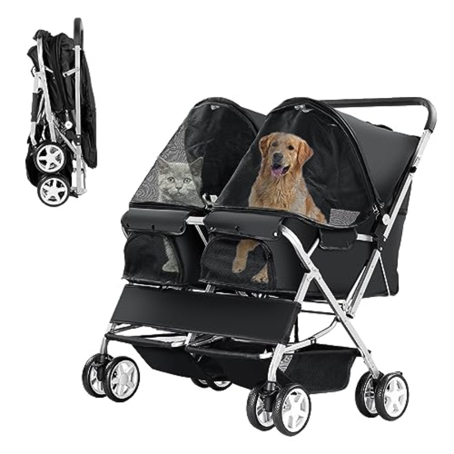 Double Pet Stroller for Outdoo - Pet Stroller Carrier recensie en prijs