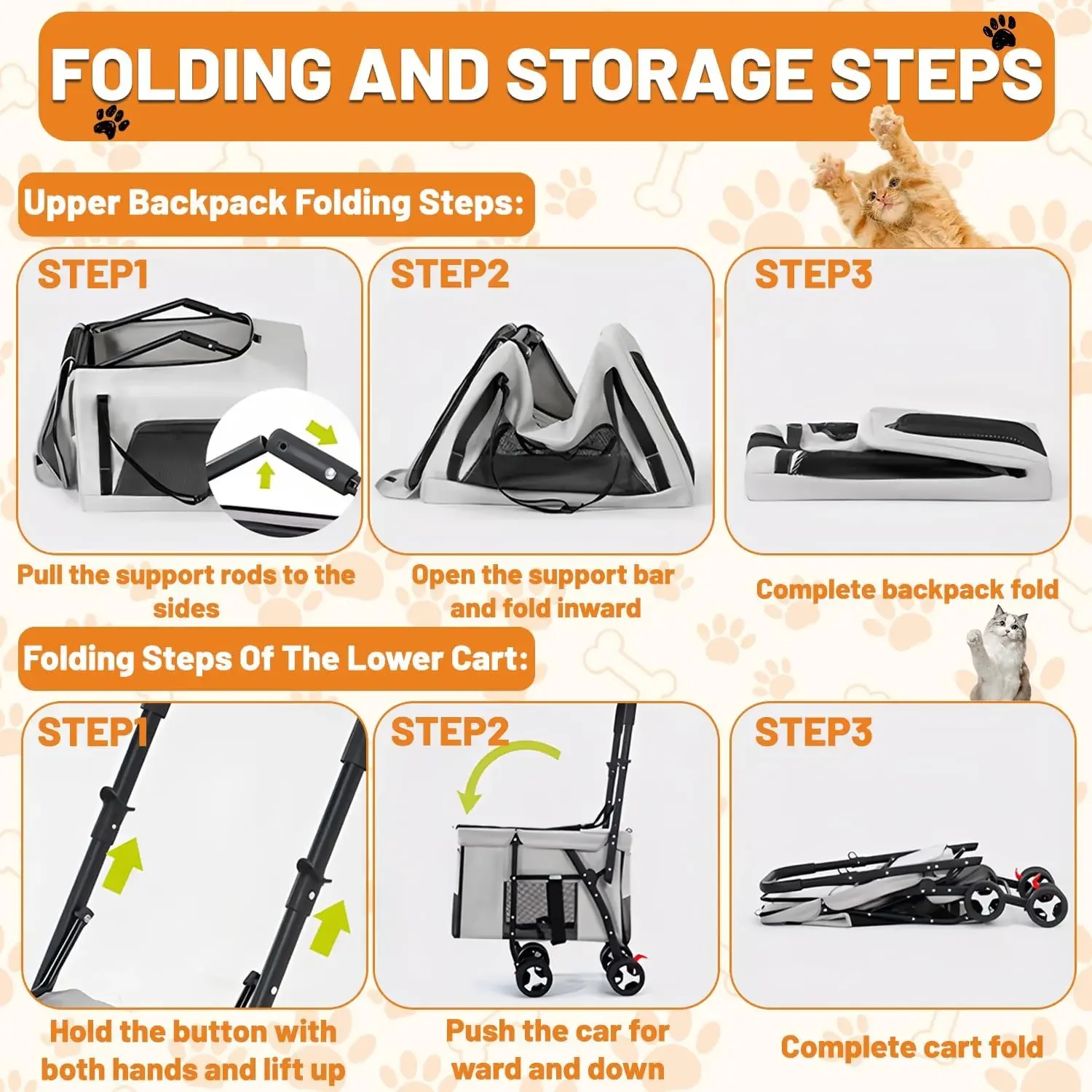 Double Pet Stroller Pet Travel - Pet Stroller Carrier recensie en prijs